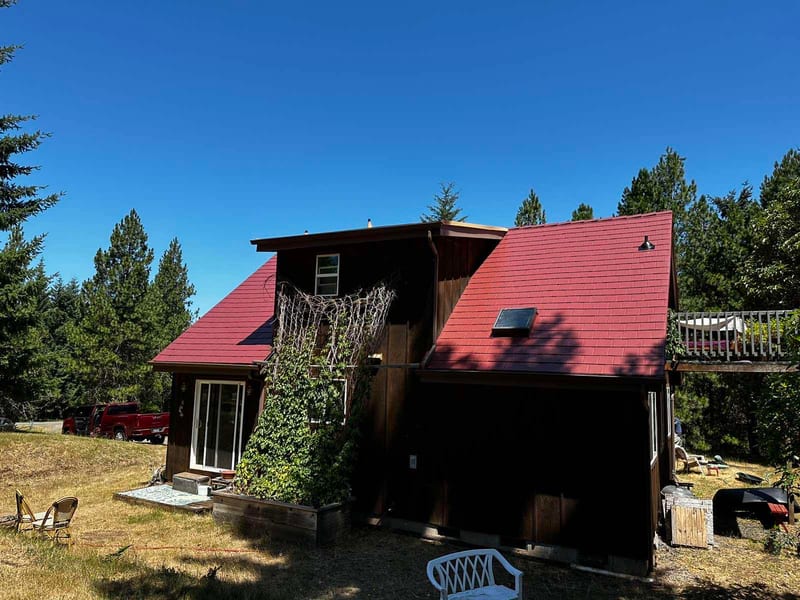 Interlock Aluminum Slate Metal Roofing – Tile Red — Eugene, OR