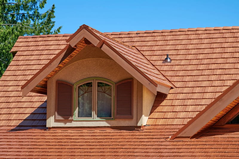 Interlock aluminum roof in Copper Penny — Bellingham, Washington
