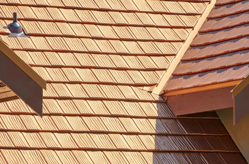 Interlock aluminum roof in Copper Penny — Bellingham, Washington