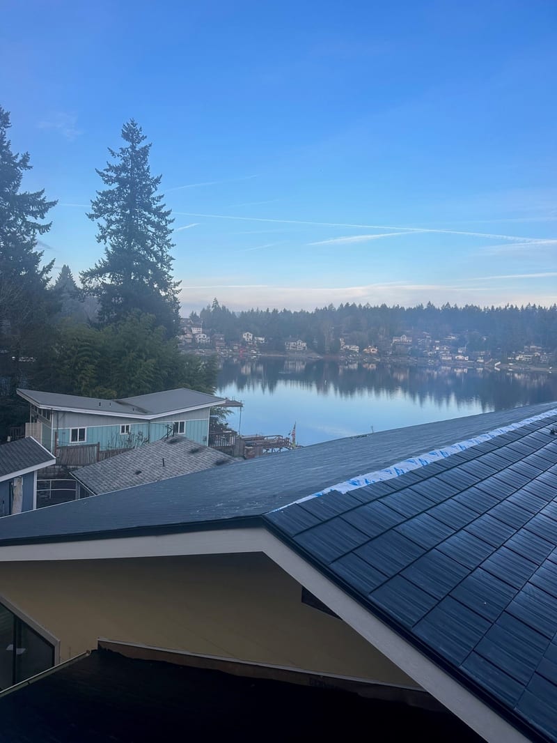 Interlock Aluminum Cedar Shingle Metal Roofing – Black — Lakewood, WA
