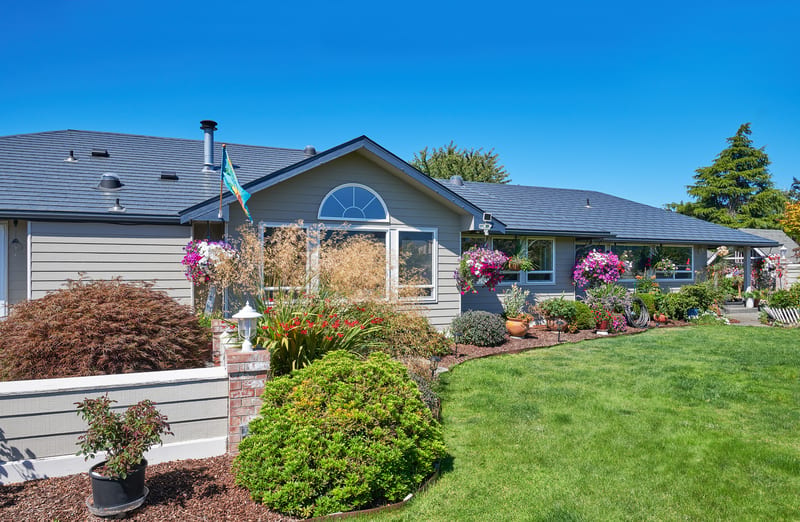 Interlock Aluminum Slate Metal Roofing – Deep Charcoal — Sequim, WA