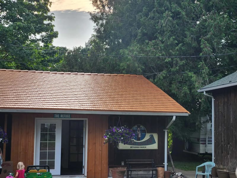 Interlock Aluminum Cedar Shingle Metal Roofing – Copper Penny — Everson, WA