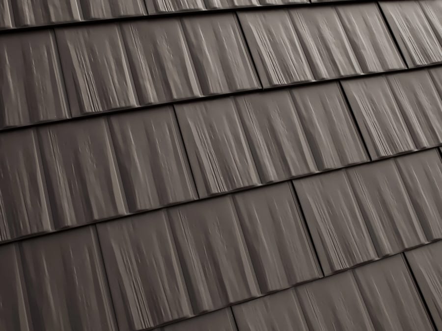 Interlock Cedar Shingle roofing, close up