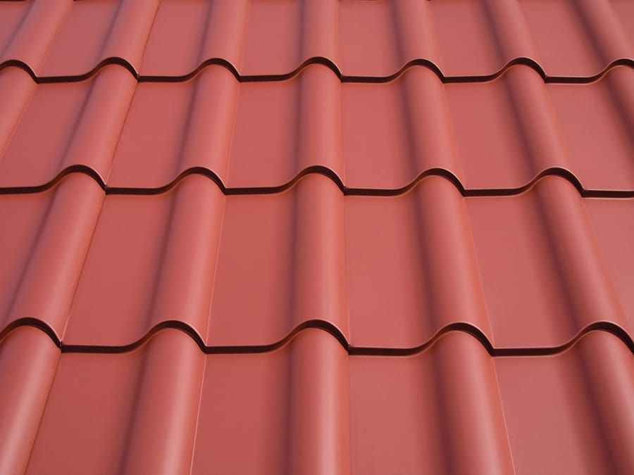 Interlock Mediterranean Tile roofing, close up