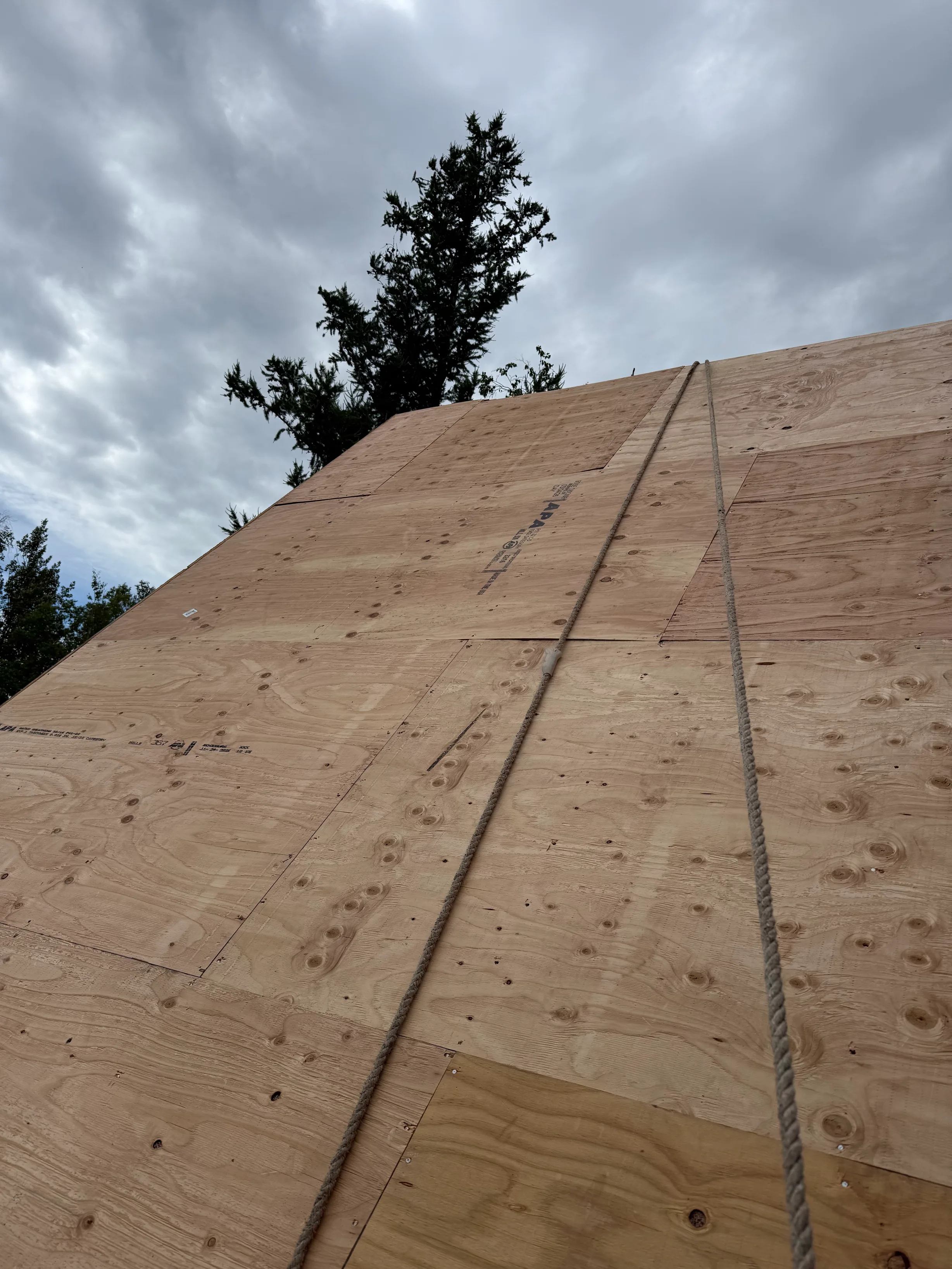 Interlock Aluminum Slate Metal Roofing – Musket Grey | Palmer, AK (During installation)