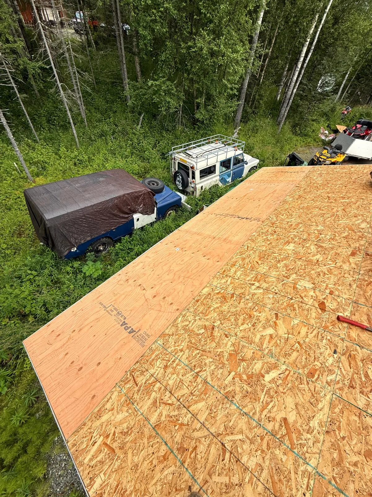 Interlock Aluminum Slate Metal Roofing – Black | Palmer, AK (Aerial)