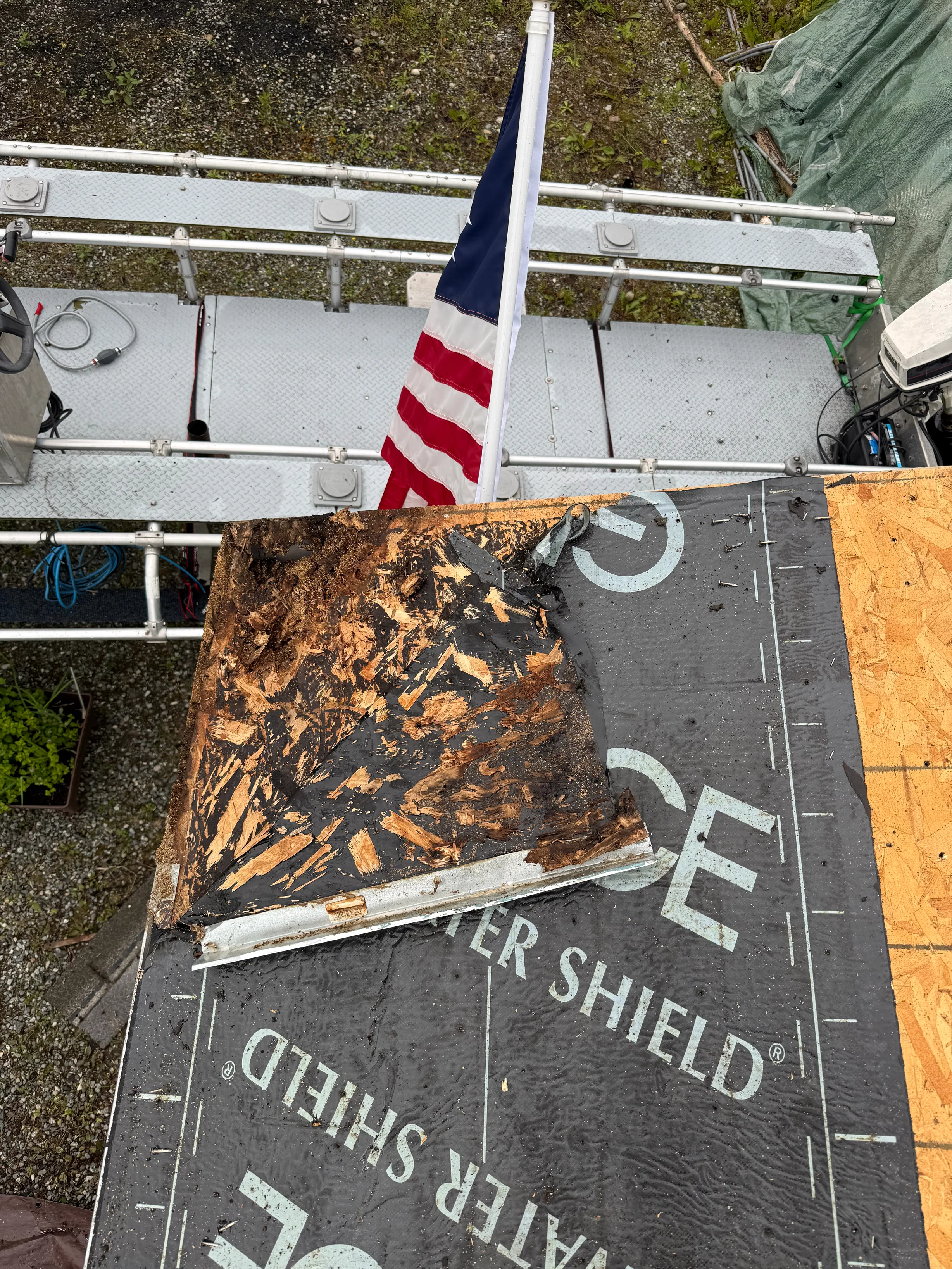 Interlock Aluminum Slate Metal Roofing – Black | Wasilla, AK (Aerial)