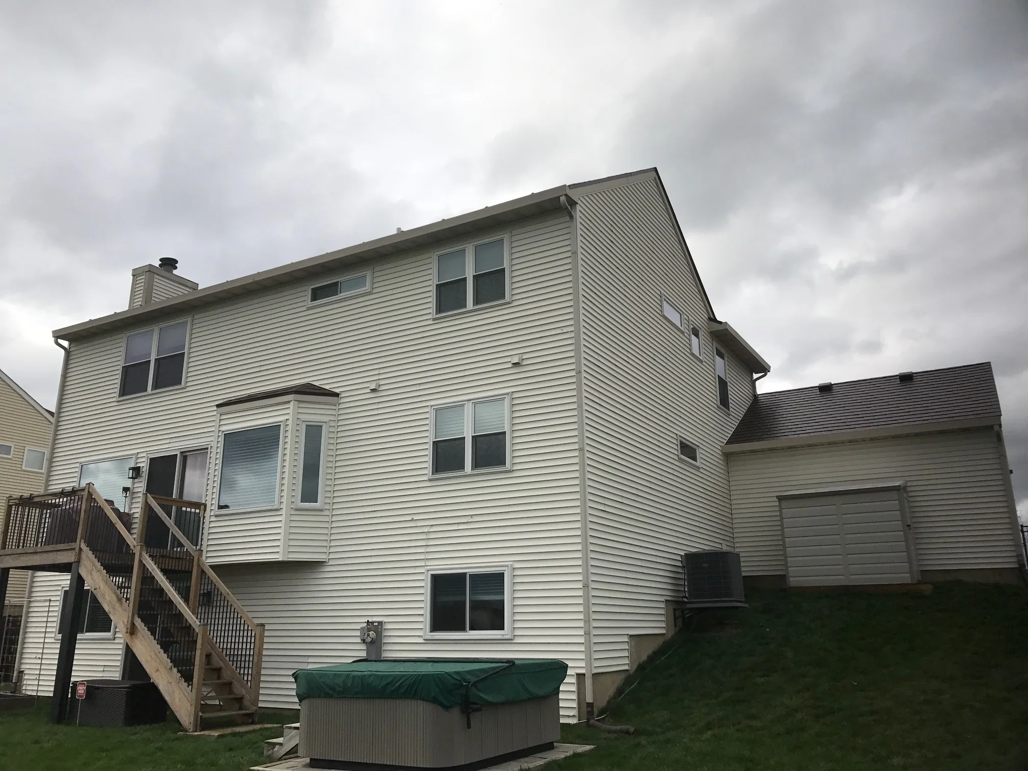 Interlock Aluminum Slate Metal Roofing – Colonial Brown | Carol Stream, IL (Rear elevation)