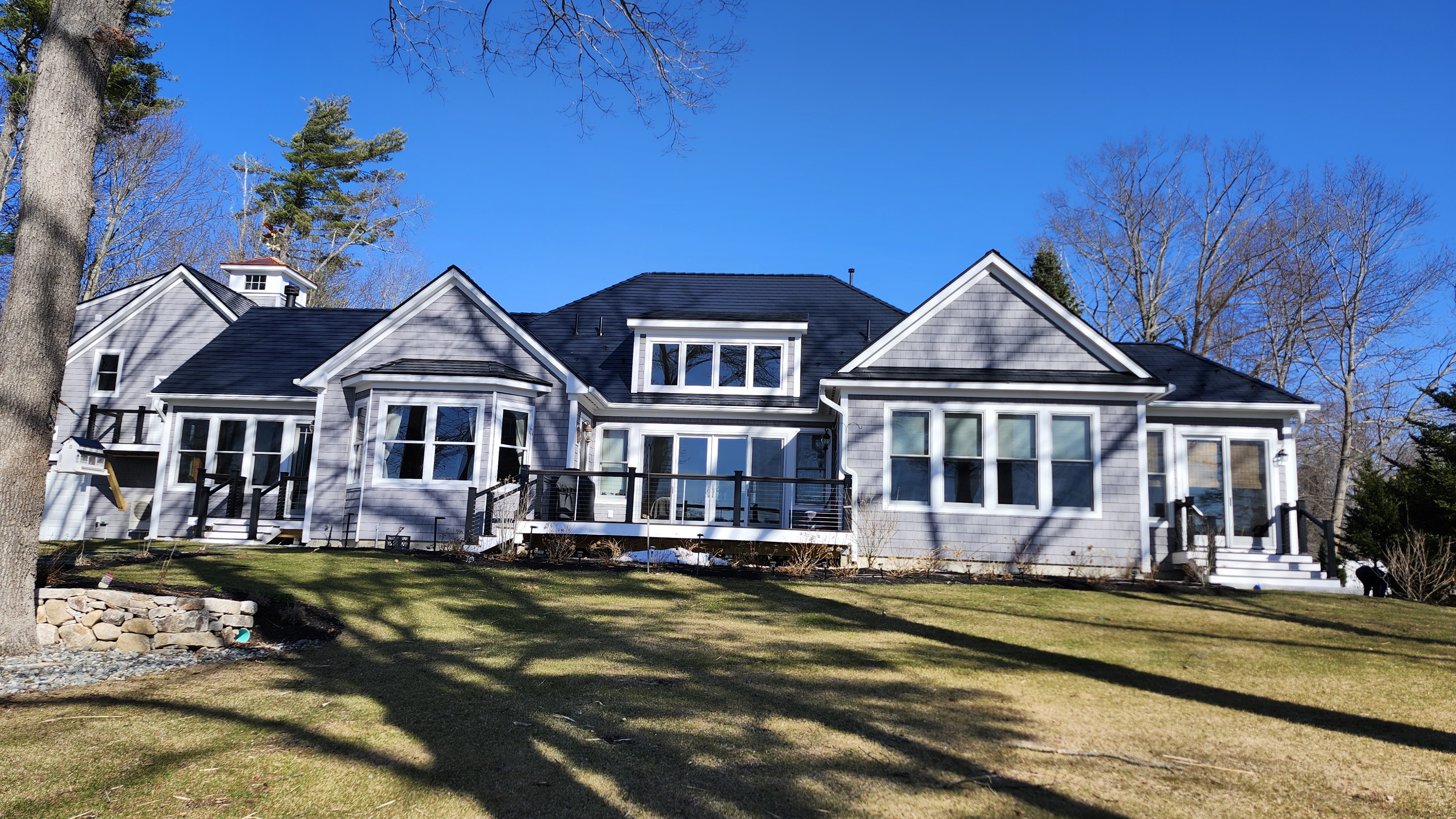 Interlock Aluminum Slate Metal Roofing – Deep Charcoal | Orrs Island, ME