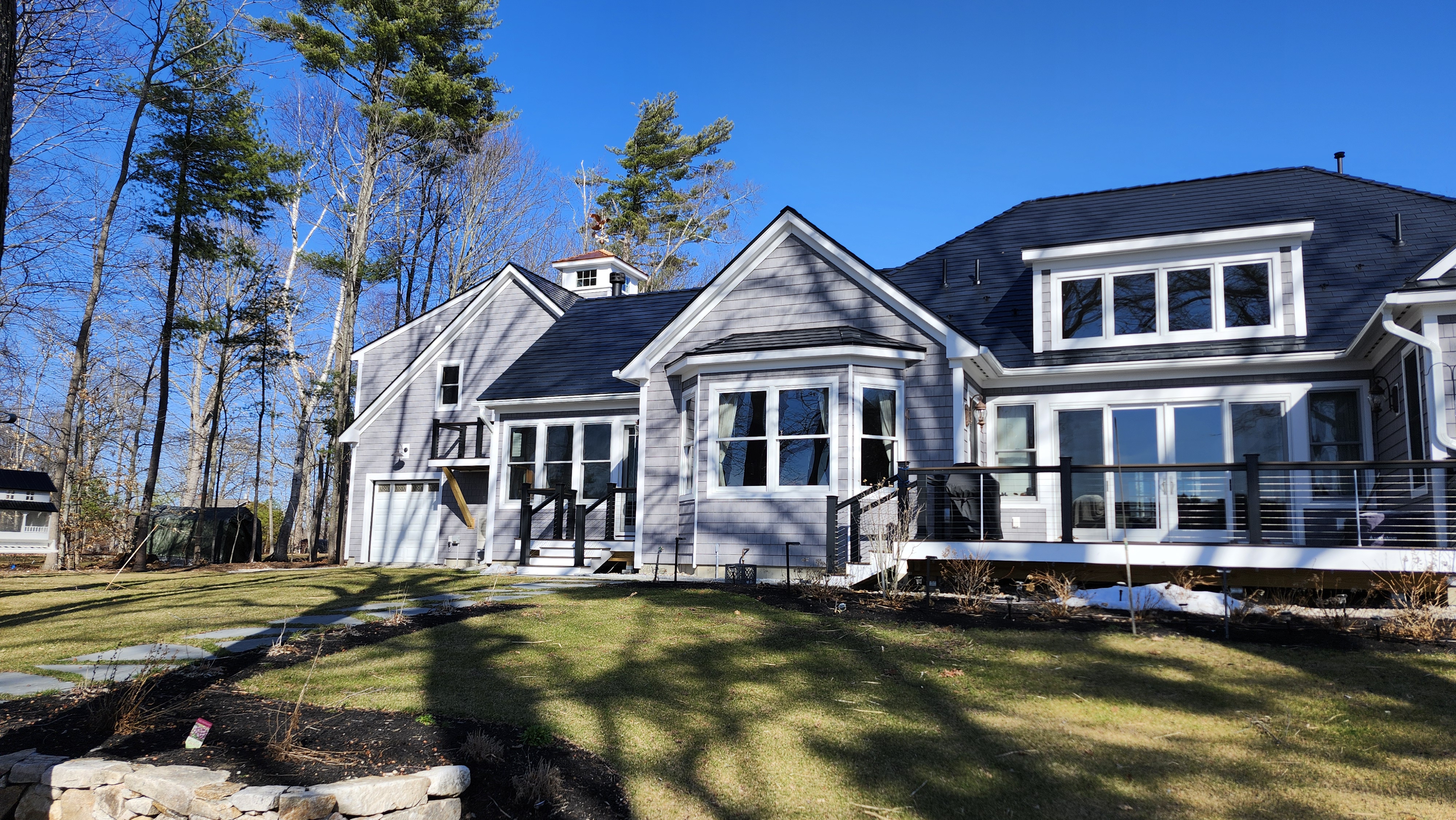 Interlock Aluminum Slate Metal Roofing – Deep Charcoal | Orrs Island, ME