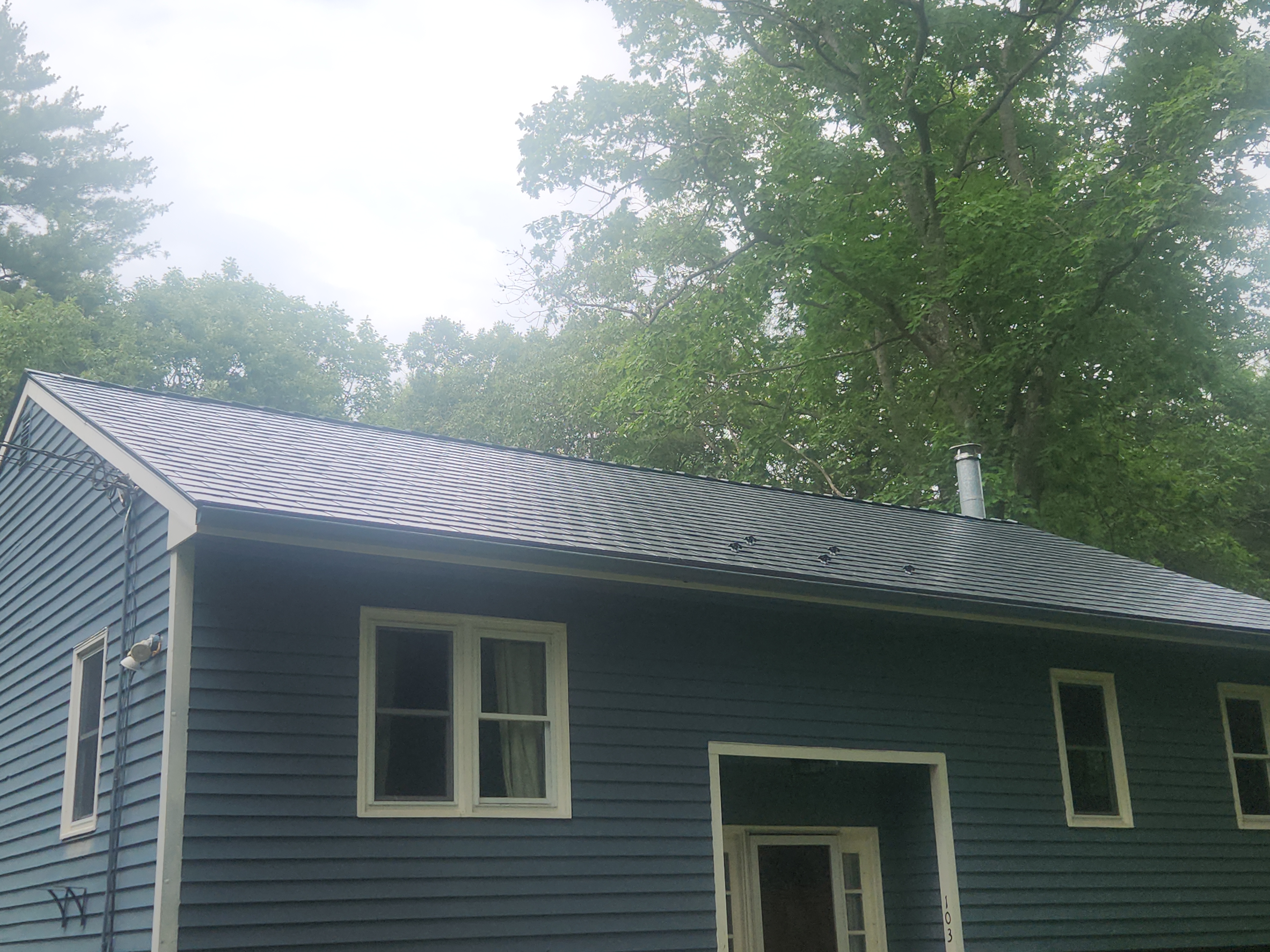 Interlock Aluminum Slate Metal Roofing – Deep Charcoal | Bow, NH