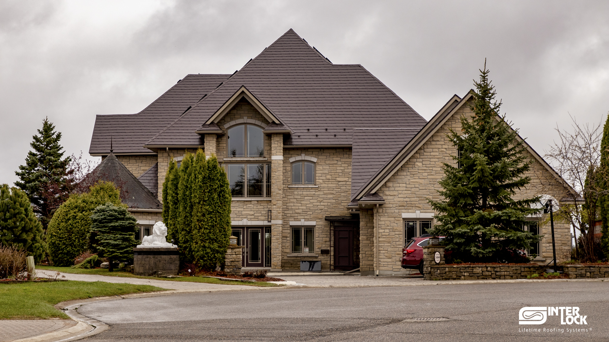 Interlock Aluminum Slate Metal Roofing – Tudor Brown | Sudbury, ON