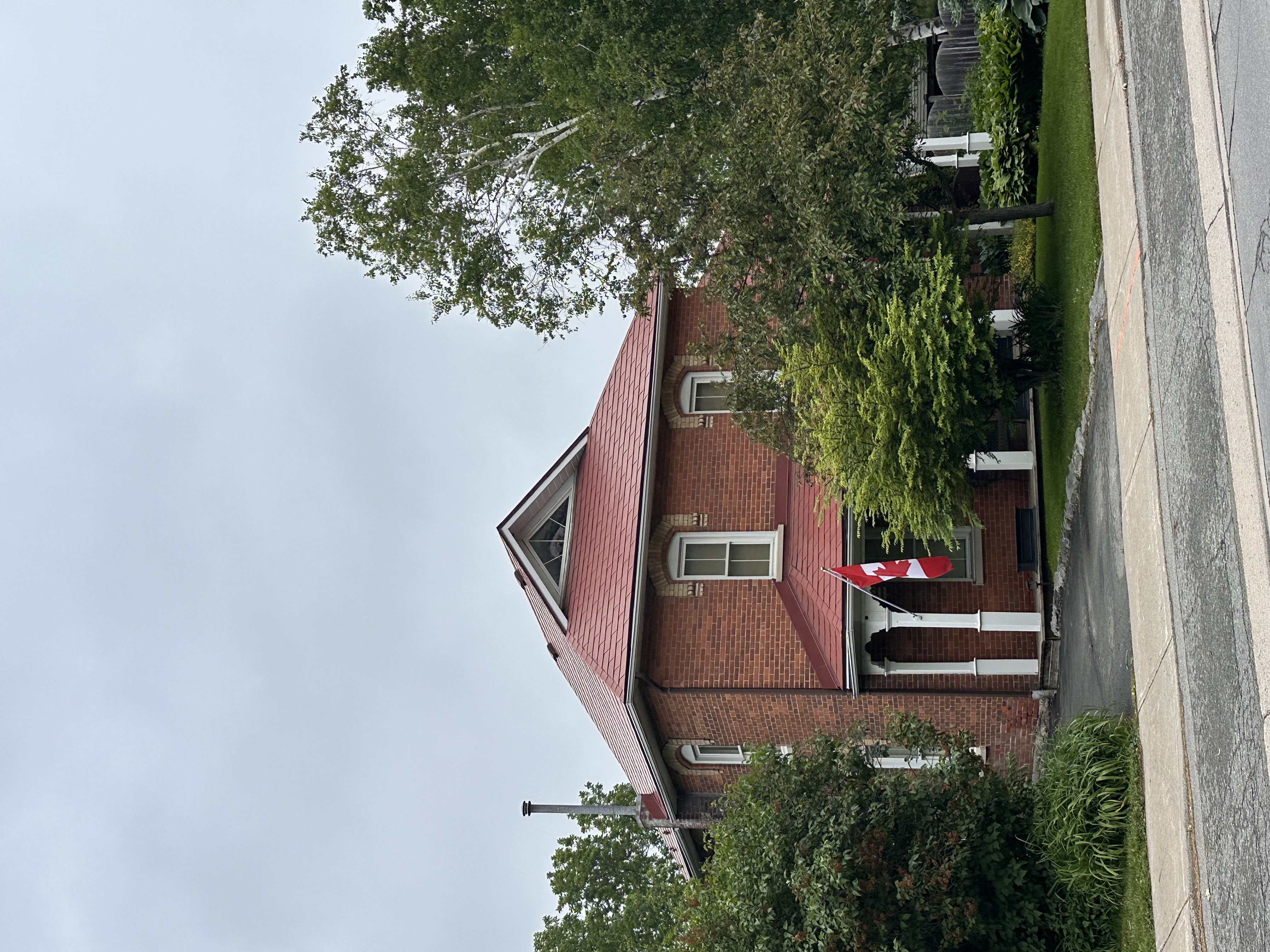 Interlock Aluminum Shingle Metal Roofing – Tile Red | Almonte, ON (Front-left elevation)