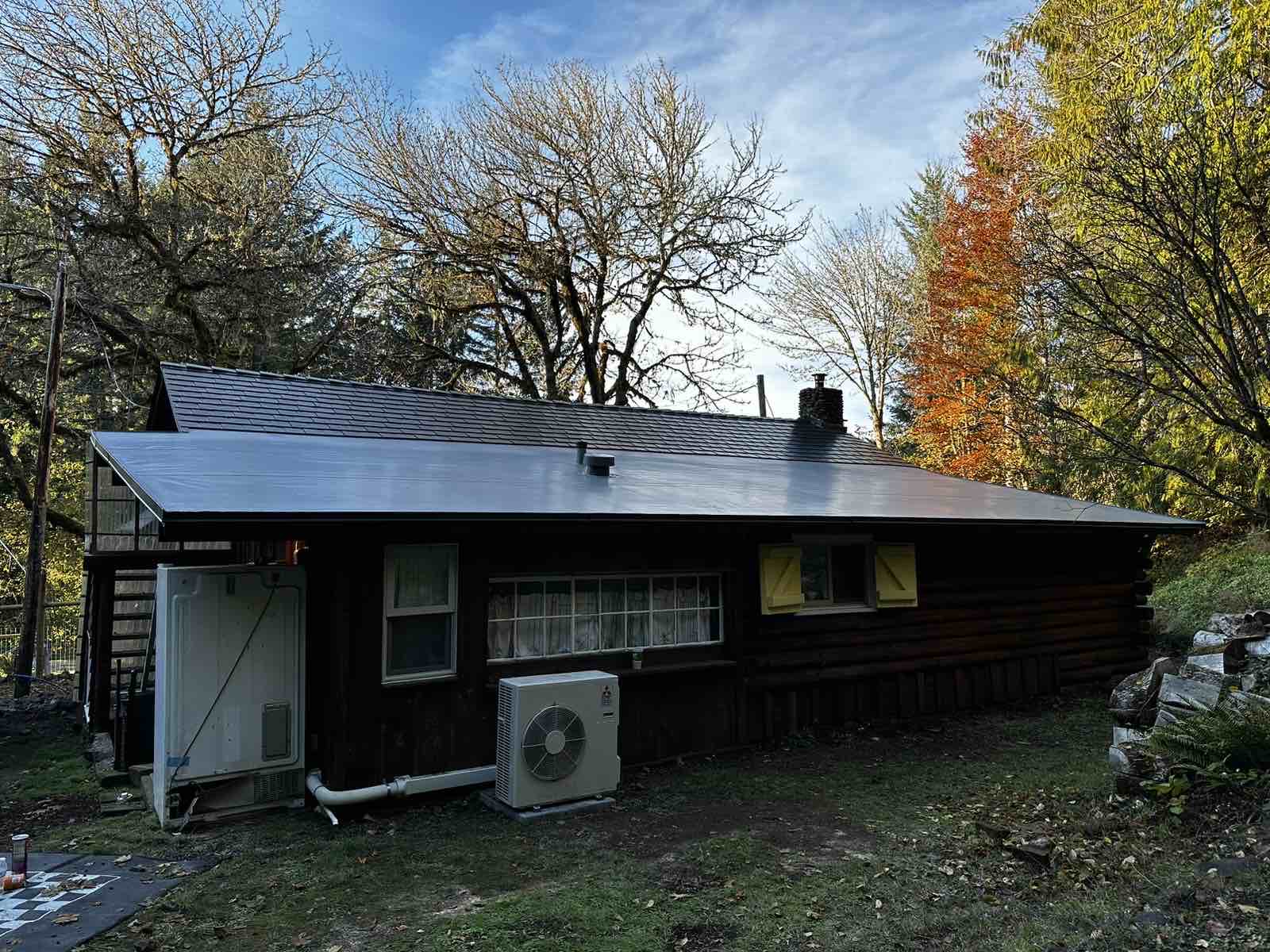 Interlock Aluminum Slate Metal Roofing – Black | Alsea, OR