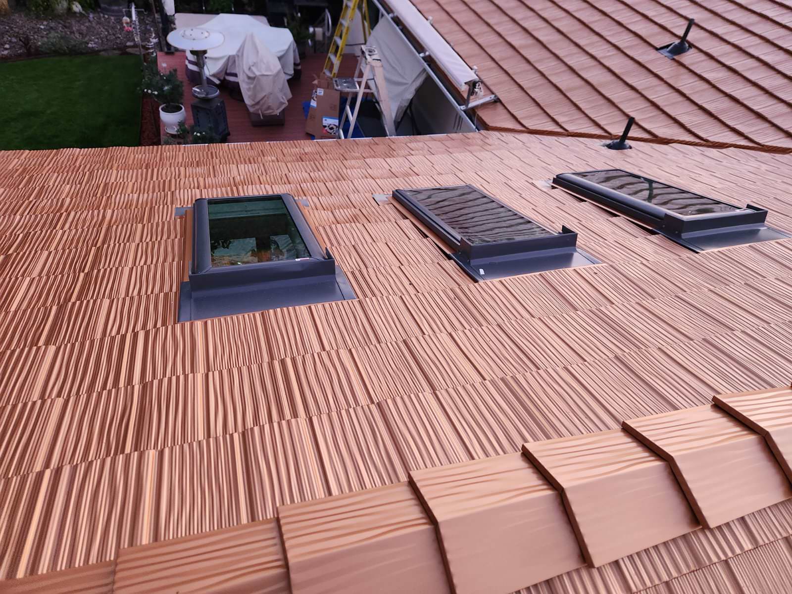Interlock Aluminum Shake Metal Roofing – Copper Penny | Salem, OR