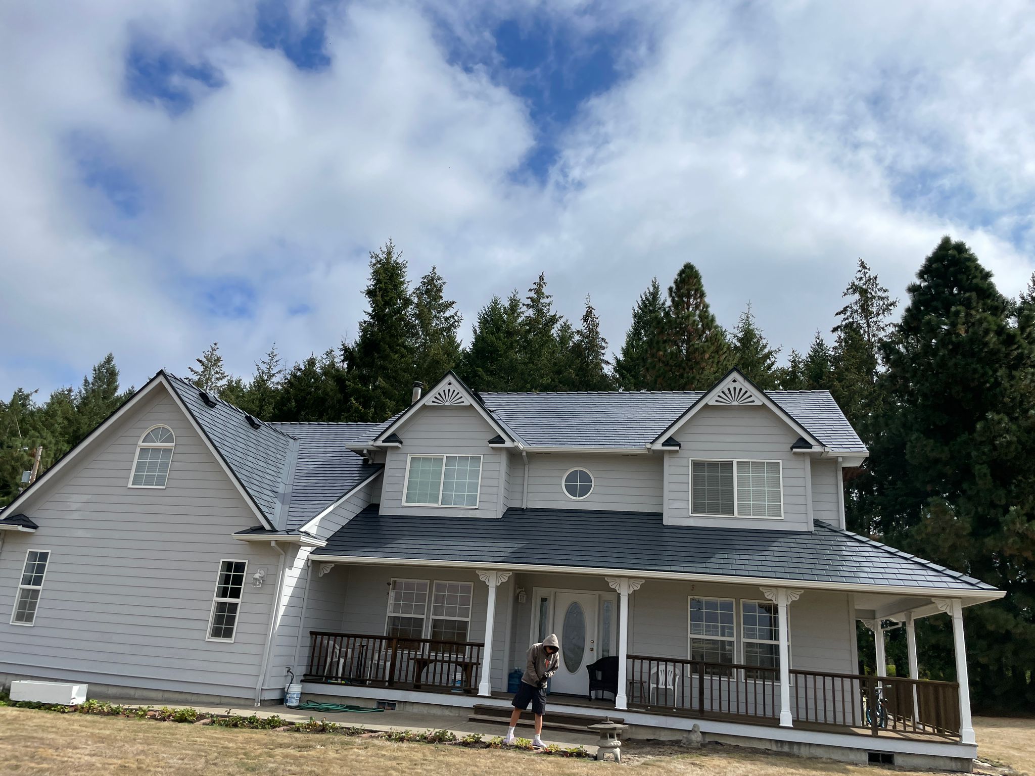 Interlock Aluminum Slate Metal Roofing – Deep Charcoal | Molalla, OR