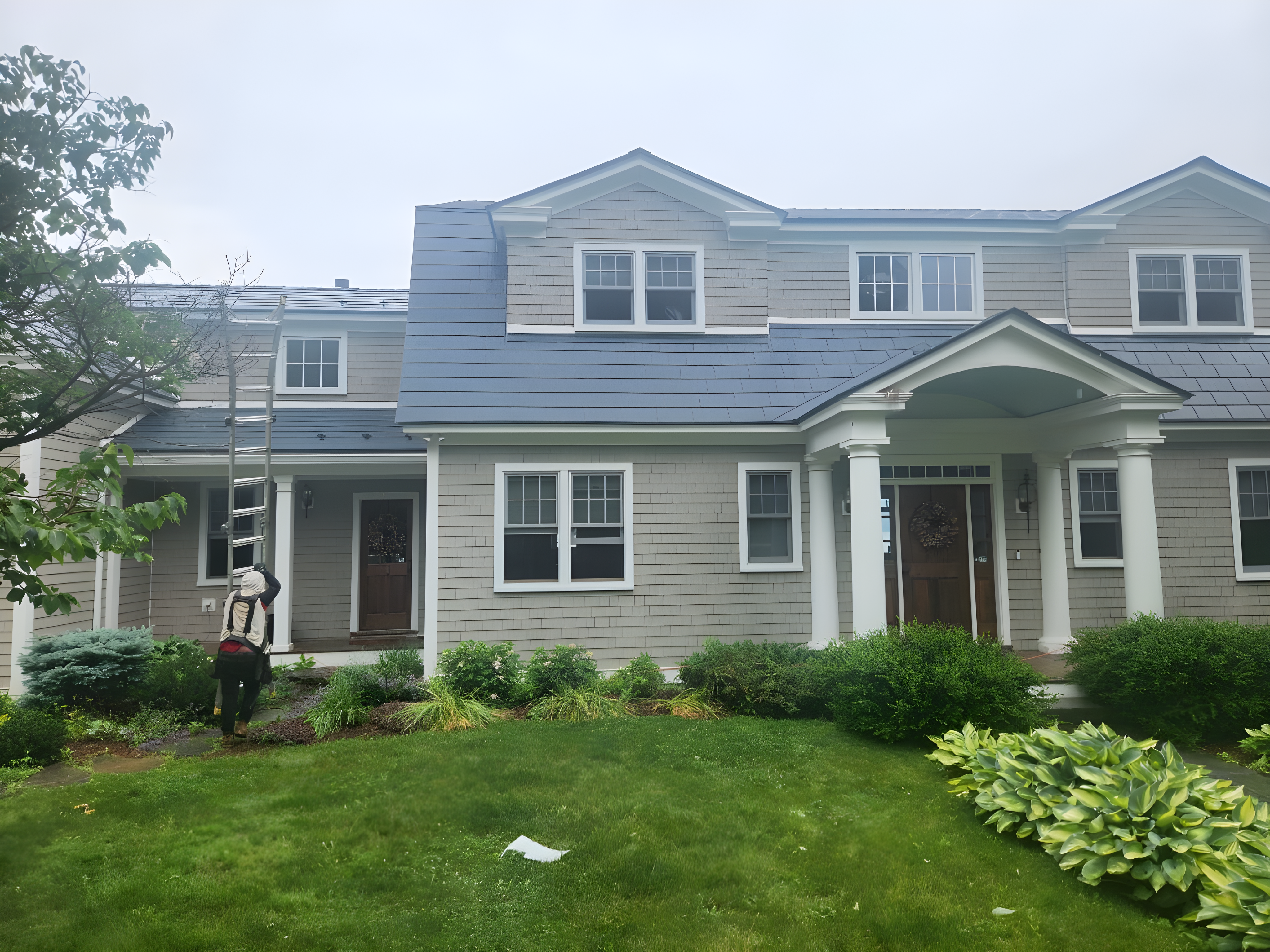 Interlock Aluminum Slate Metal Roofing – Deep Charcoal | Panton, VT