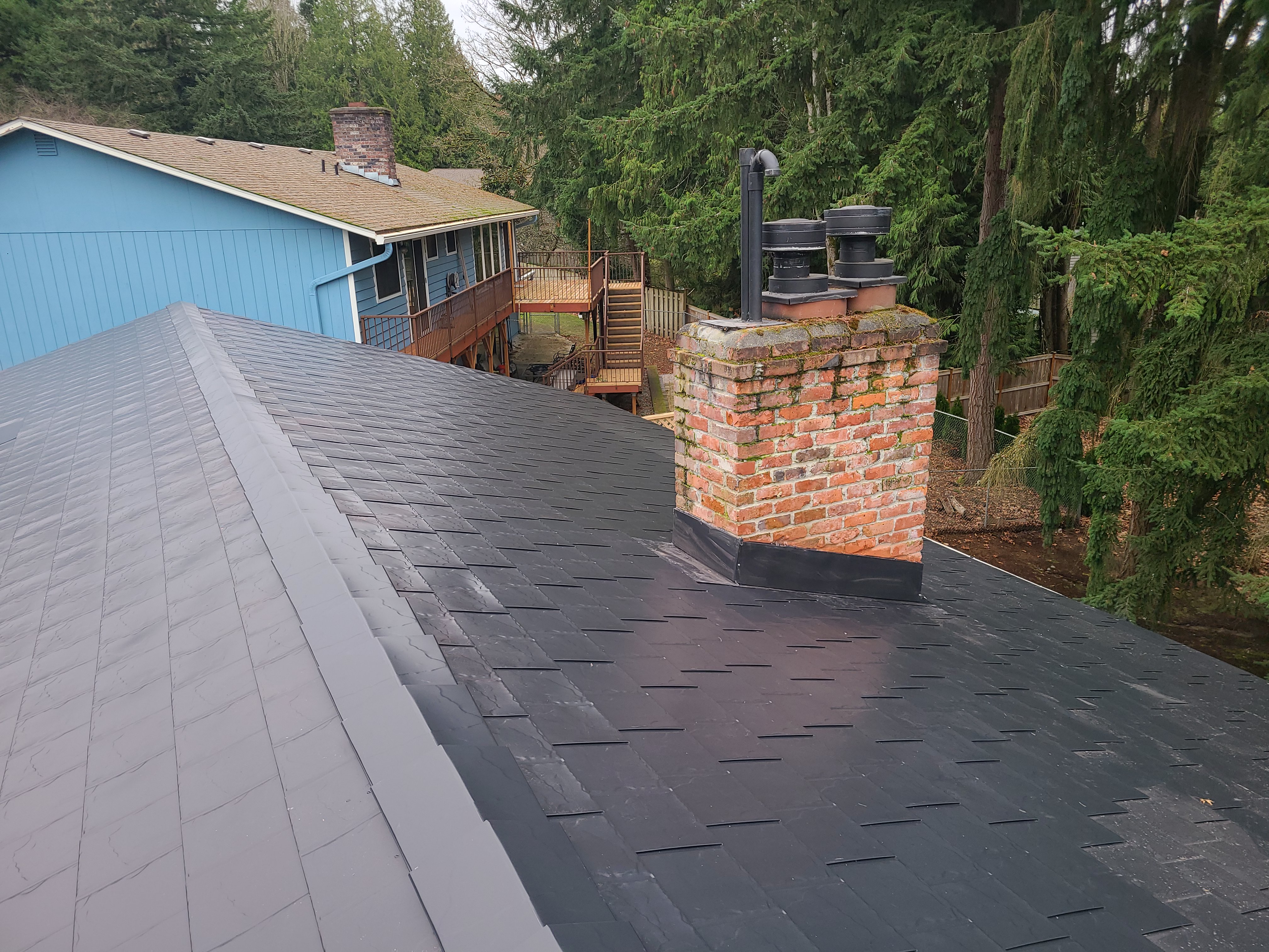 Interlock Aluminum Slate Metal Roofing – Black | Black Slate in Redmond, WA