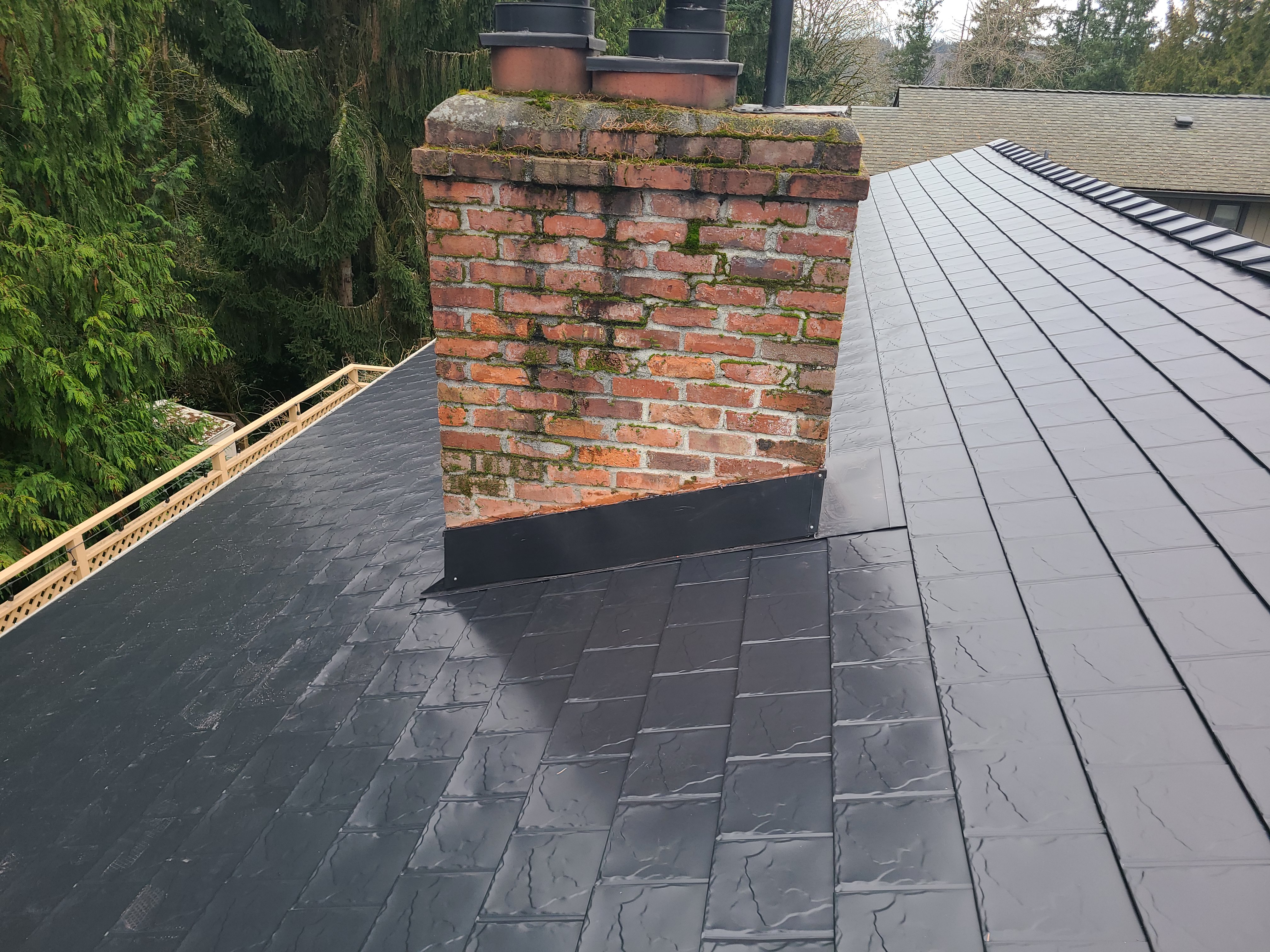 Interlock Aluminum Slate Metal Roofing – Black | Black Slate in Redmond, WA