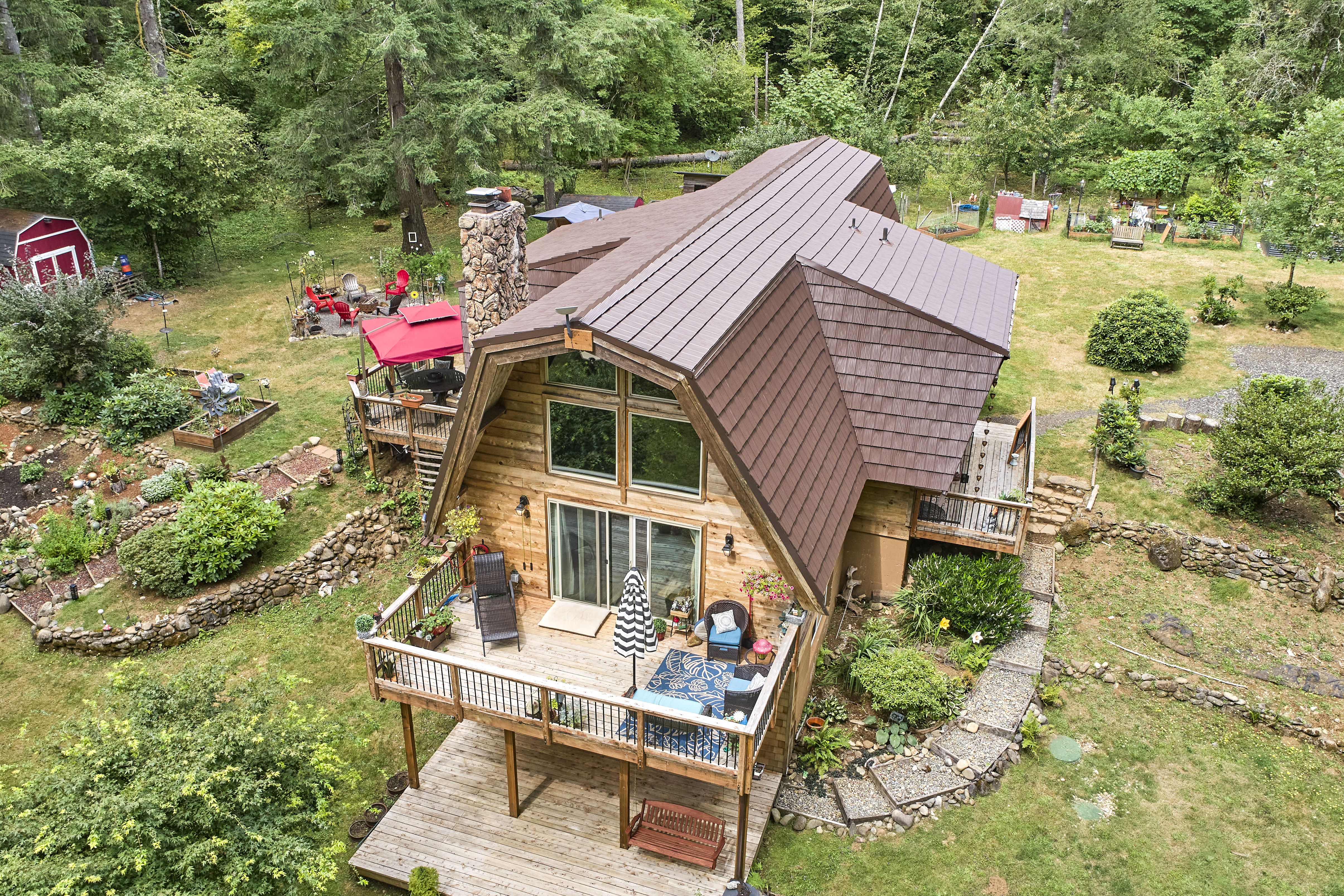 Interlock Aluminum Shake Metal Roofing – Colonial Brown | Yacolt, WA